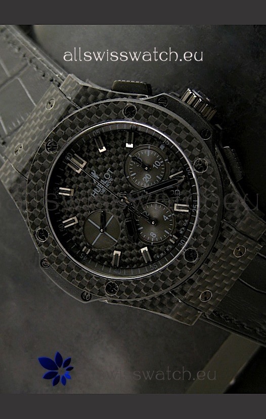 IMG_9085 Hublotin Black Fibre Carbon Dial Replica 2