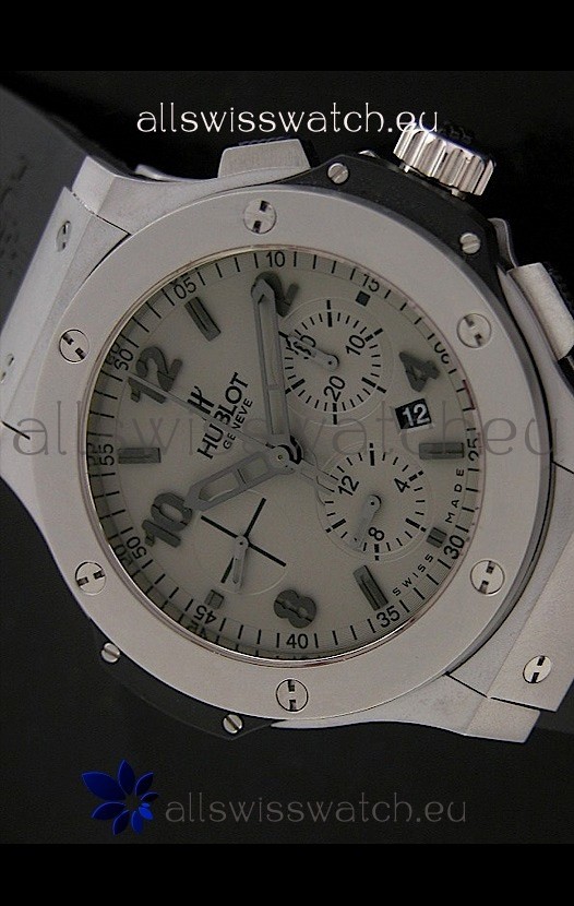 IMG_9085 Hublot Big Bang Platinum in Grey Dial Replica 2