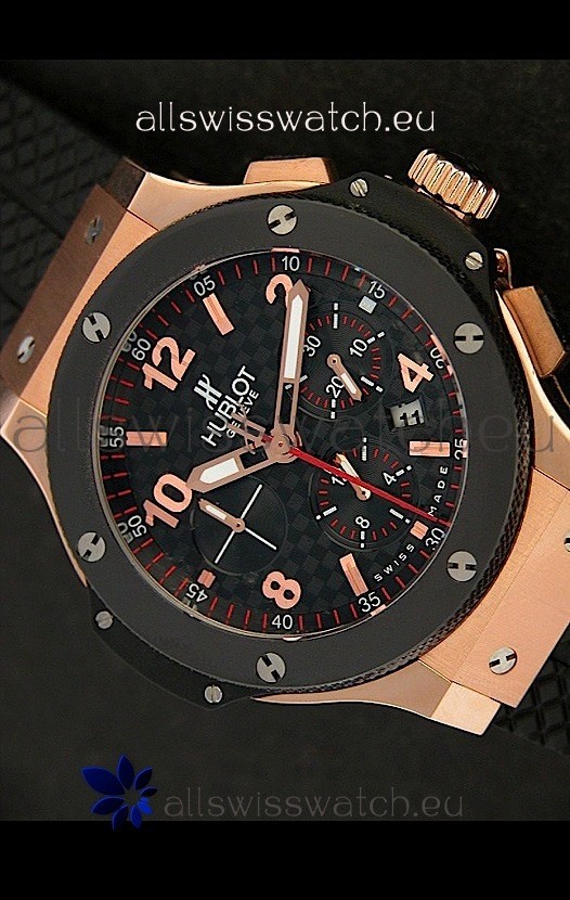 Hublot Big Bang Limited Edition Red Gold with Ceramic Bezel Replica 2