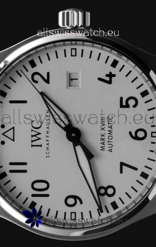 IMG_9085 IWC MARK XVIIIin 904L Steel White Dial 40MM - 1:1 Mirror Replica 2