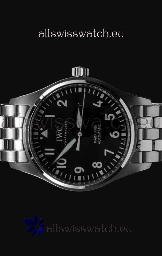 IMG_9085 IWC MARK XVIIIin 904L Steel Black Dial 40MM - 1:1 Mirror Replica 2