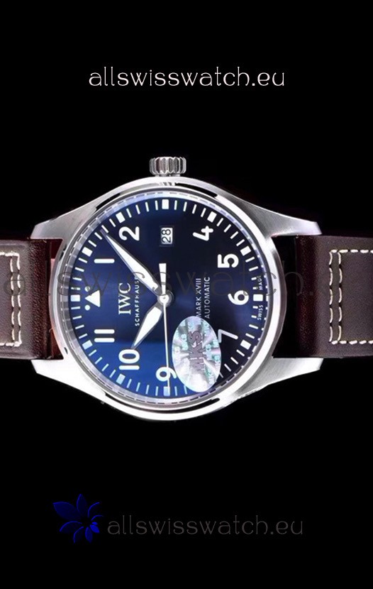 IWC Pilot's MARK XVIII IW327010 Steel Blue Dial Le Petit Prince 904L Steel 1:1 Mirror Replica 2