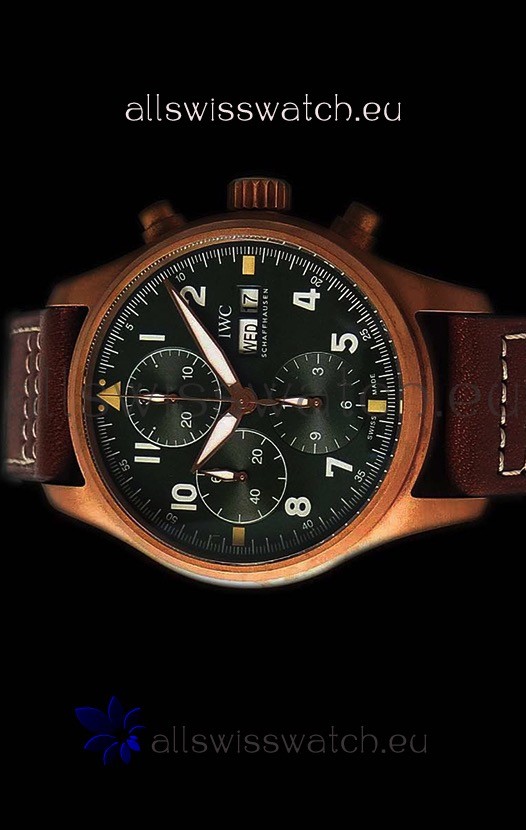 IWC Pilot's Chronograph Spitfire Broze Case - 1:1 Mirror Replica 2