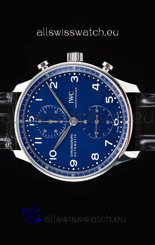 IMG_9085 IWC Portuguese Chronograph Blue Dial 1:1 Mirror Replica 2