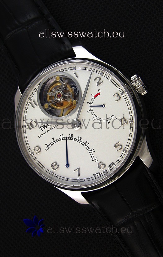 IMG_9085 IWC Portugieser Tourbillon Mystere Retrograde IW504601 White Dial UPDATED 2019 Version Replica 2