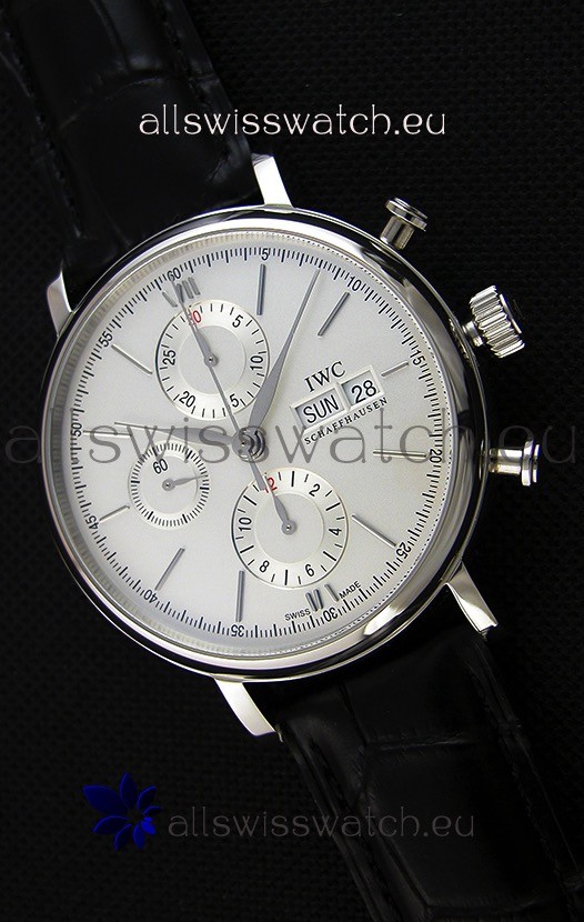 IMG_9085 IWC Portofino Chronograph IW391007 White Dial 1:1 Mirror Replica 2