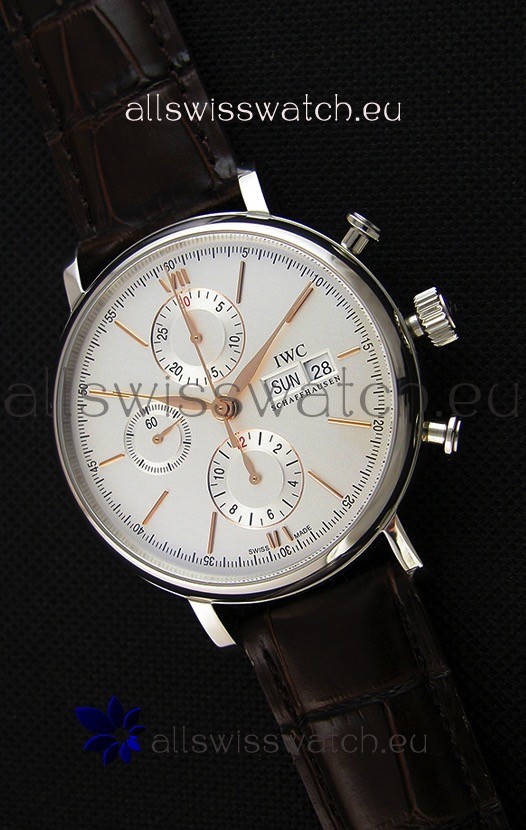 IMG_9085 IWC Portofino Chronograph IW391022 White Dial 1:1 Mirror Replica 2