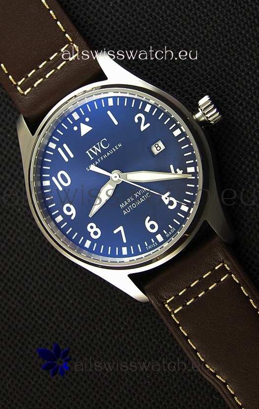 IMG_9085 IWC Pilot's MARK XVIII IW327010 Steel Blue Dial Le Petit Prince1:1 Mirror Edition Replica 2