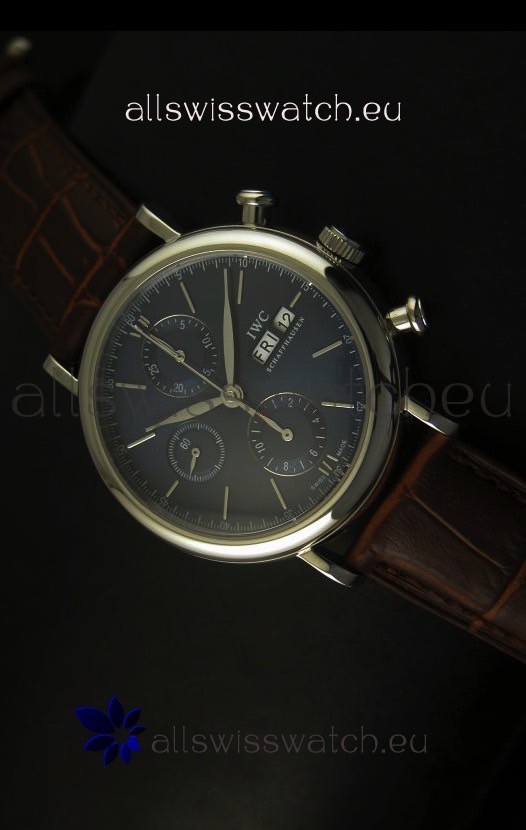 IMG_9085 IWC Portofino Chronograph in Steel Case Grey Dial Replica 2