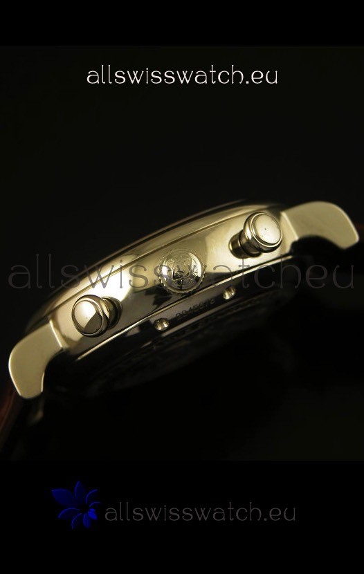 IWC Portofino Chronograph in Rose Gold Case Grey Dial Replica 2