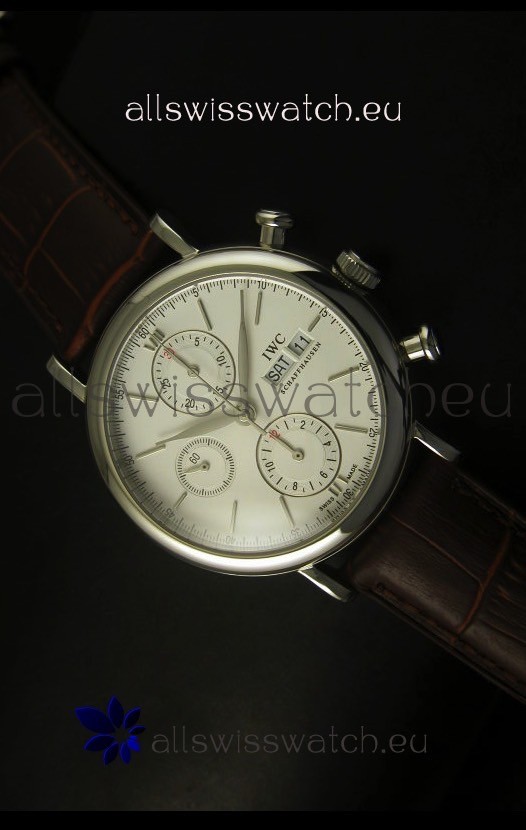IMG_9085 IWC Portofino Chronograph in Steel Case White Dial Replica 2