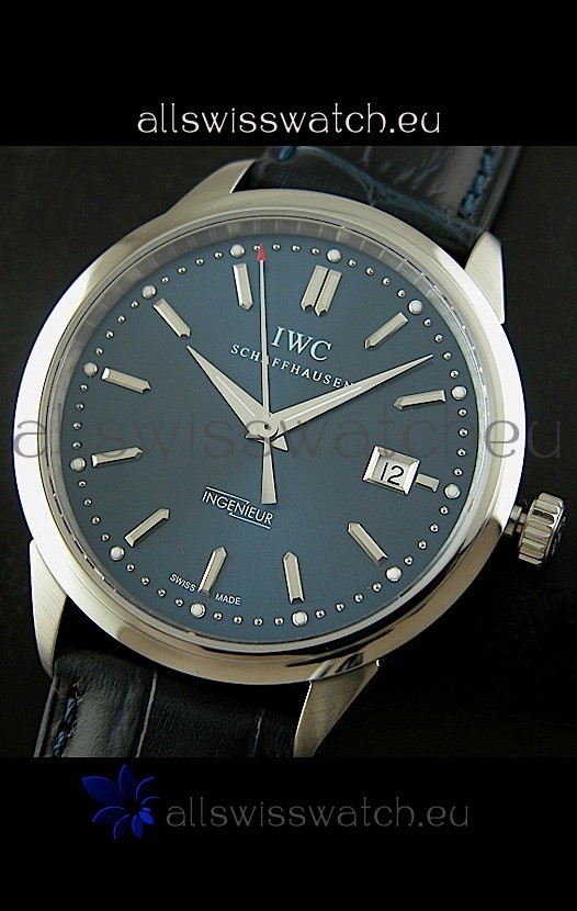 IWC Schaffhausen Ingenuier Vintage Automatic in Black Strap Replica 2