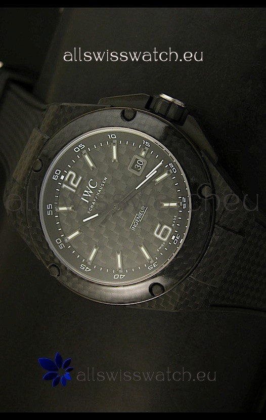 IMG_9085 IWC Ingenieur Carbon Casingin Black Carbon Dial Replica 2