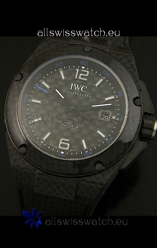IMG_9085 IWC Ingenieur Carbon Casingin Black Carbon Dial Replica 2