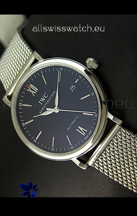 IMG_9085 IWC Schaffhausenin Mesh Steel Strap Replica 2