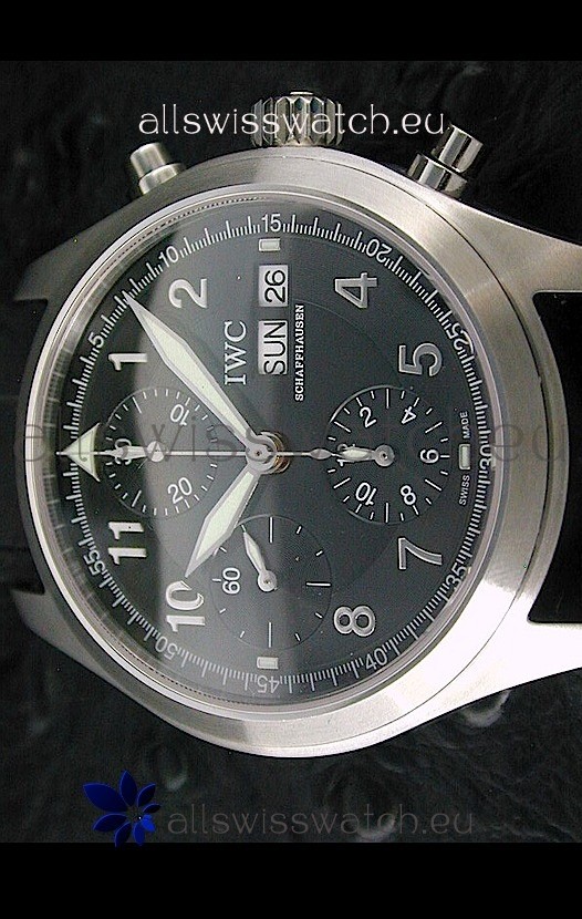 IMG_9085 IWC Der Flieger Chronographin Black Dial Replica 2