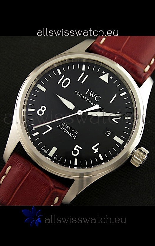 IMG_9085 IWC Fliegeruhr International Co. Automatic in Red Strap Replica 2