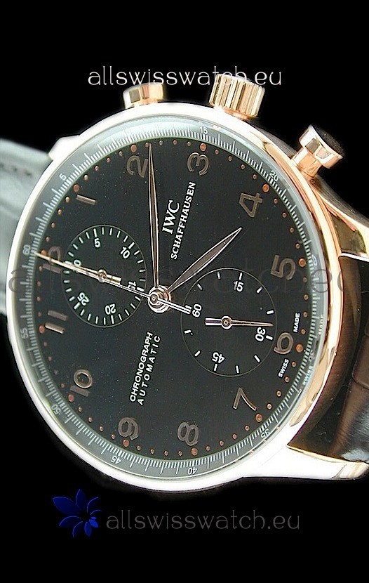 IMG_9085 IWC Portuguese Chronographin Black Dial Replica 2