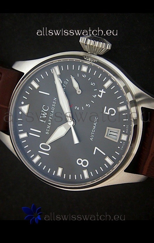 IWC Die Grosse Fliegeruhrin Black Strap Replica 2