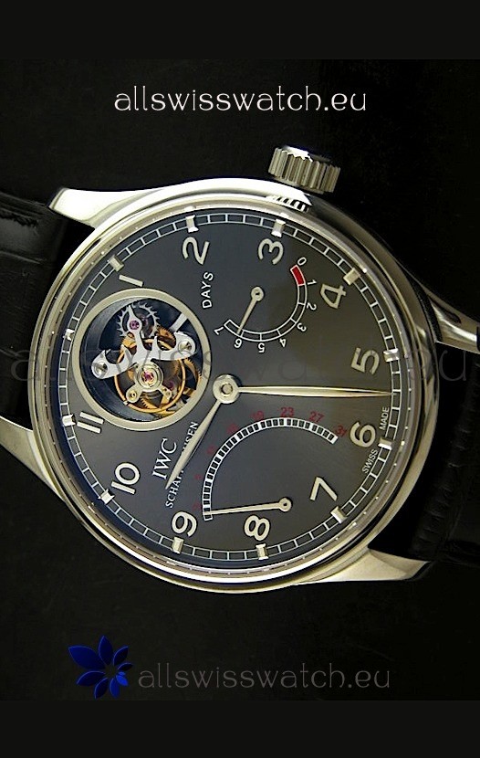 IMG_9085 IWC Portugese Mystere TourbillonSwiss in Grey Dial Replica 2