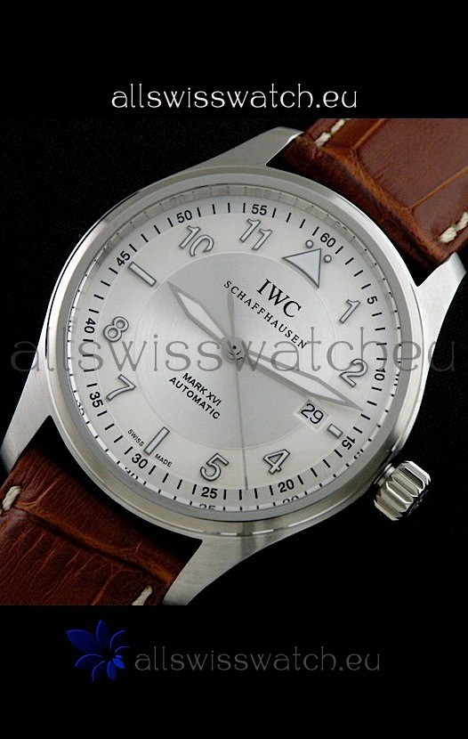 IMG_9085 IWC Fliegeruhr International Co. Automatic in Brown Leather Strap Replica 2
