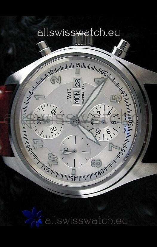 IMG_9085 IWC Der Flieger Chronographin White Dial Replica 2