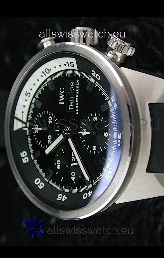 IMG_9085 IWC Aquatimer Chrono Automatic in Black Dial Replica 2