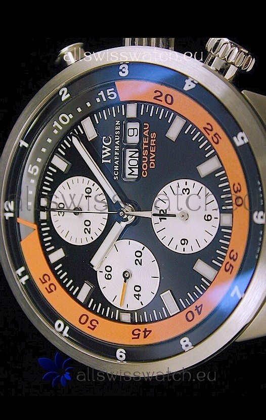IWC Cousteau Divers in Black Dial Replica 2
