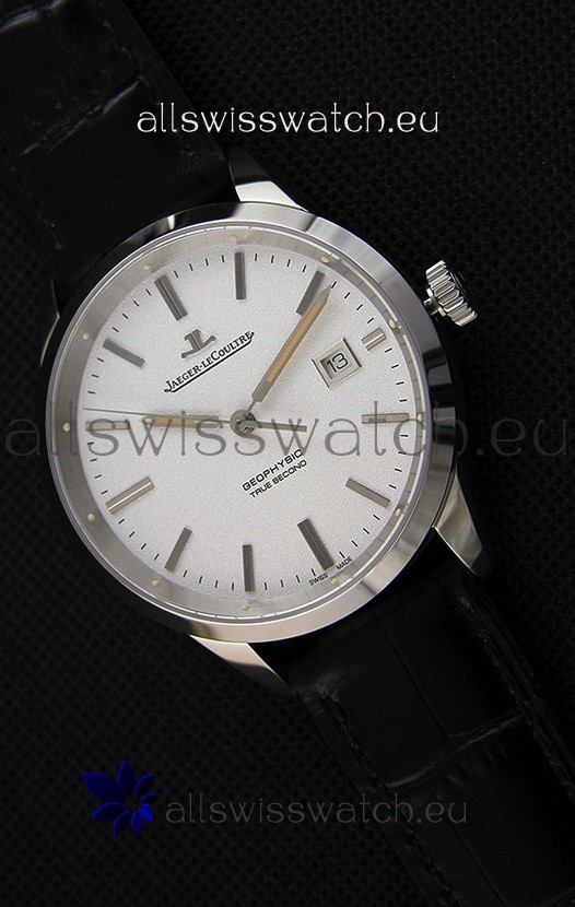 IMG_9085 Jaeger LeCoultre Geophysic True Second Steel Case White Dial Replica 2