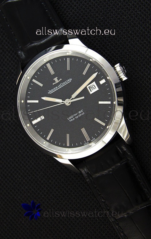 IMG_9085 Jaeger LeCoultre Geophysic True Second Steel Case Black Dial Replica 2