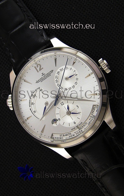 IMG_9085 Jaeger LeCoultre Master Geographic Power Reserve Steel Case Steel Dial Replica 2