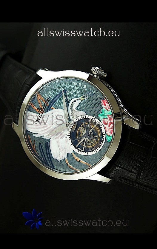 IMG_9085 Jaeger LeCoultre Porcelain Crane Flying Tourbillon - MIRROR Replica 2