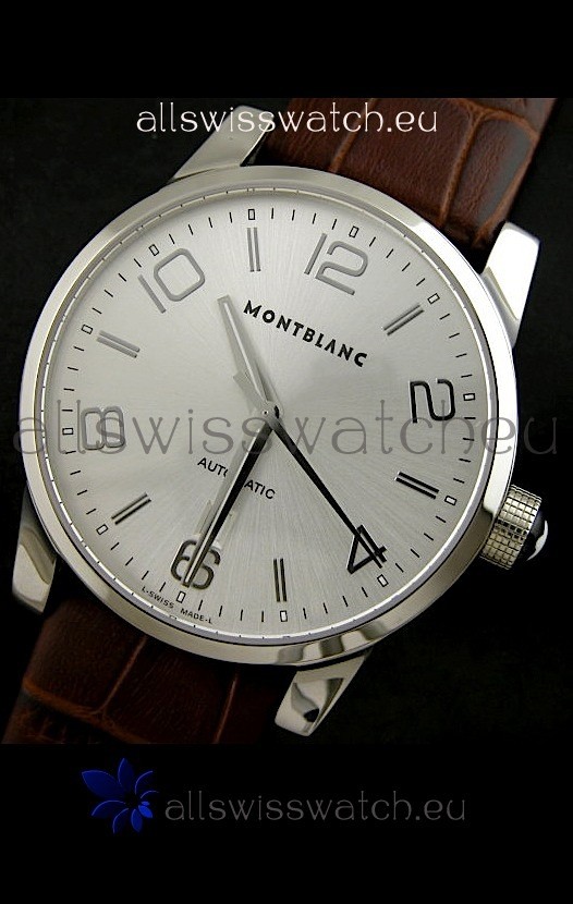 IMG_9085 Mont Blanc Timewalker Automatic in Silver Dial - Ultimate Mirror Replica 2