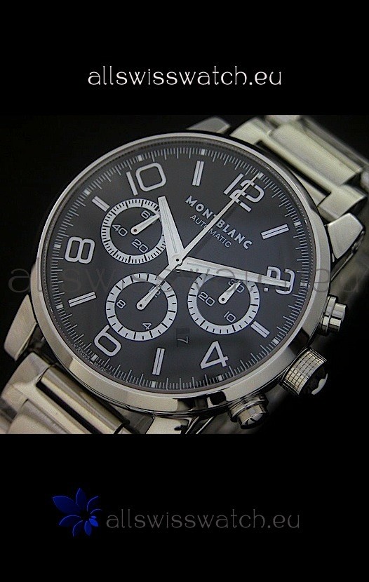 IMG_9085 Mont Blanc Meisterstuck FlyBack chronometer in Steel Casing Replica 2