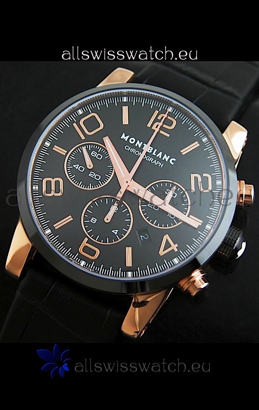 IMG_9085 Mont Blanc Timewalker in Rose Gold Case - Ultimate Mirror Replica 2