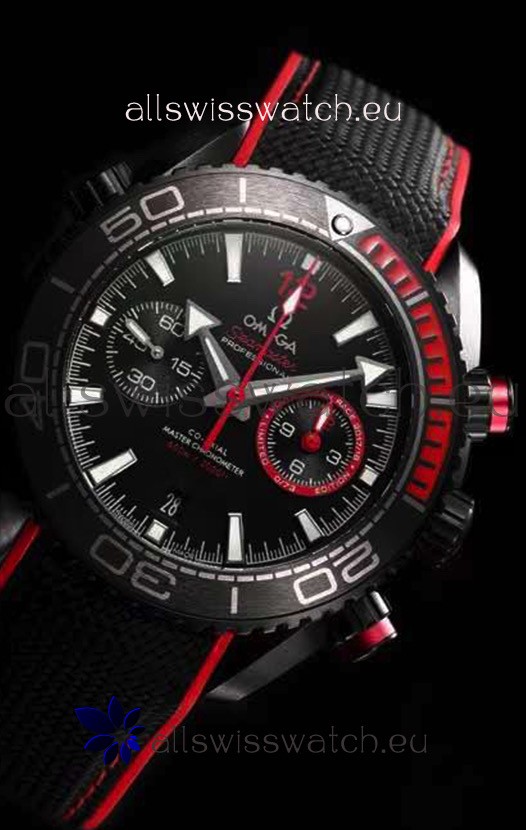 Omega Seamaster Planet Ocean Deep Black 600M Volvo Ocean Race 1:1 Mirror Replica 2