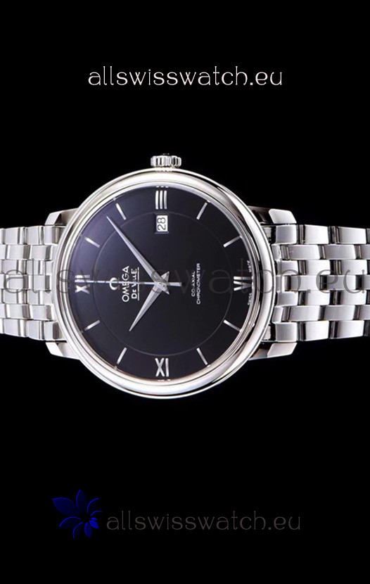 IMG_9085 Omega De Ville Prestige Co-Axial 36.8MM Black Dial 1:1 Mirror Replica 2