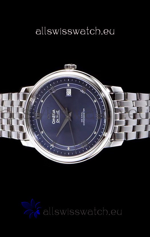 Omega De Ville Prestige Co-Axial 36.8MM Blue Dial 1:1 Mirror Replica 2