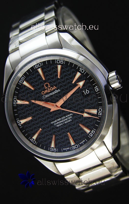 IMG_9085 Omega Seamaster Aqua Terra Co-Axial Black Limited Edition 1:1 Mirror Replica 2