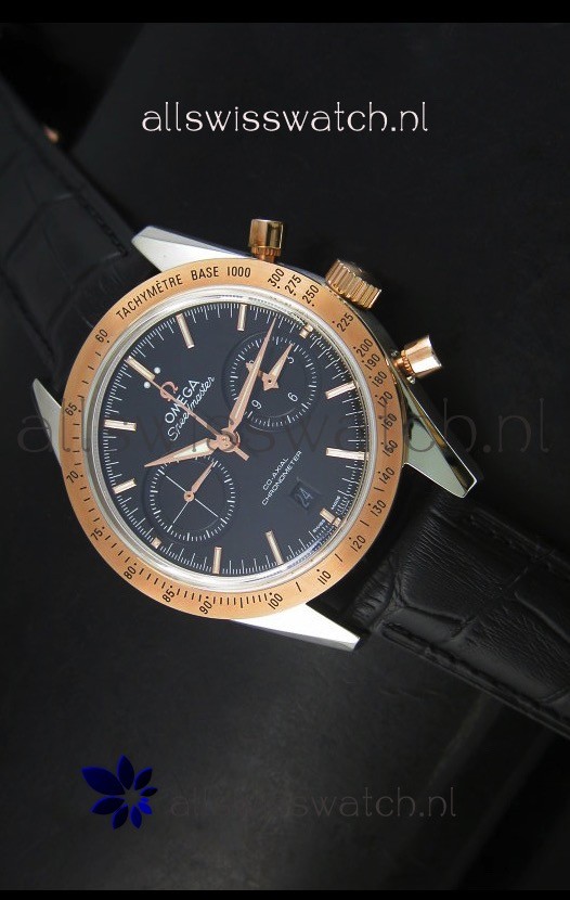 IMG_9085 Omega Speedmaster Moon Co-Axial Two Tone Case - 1:1 Mirror Replica 2