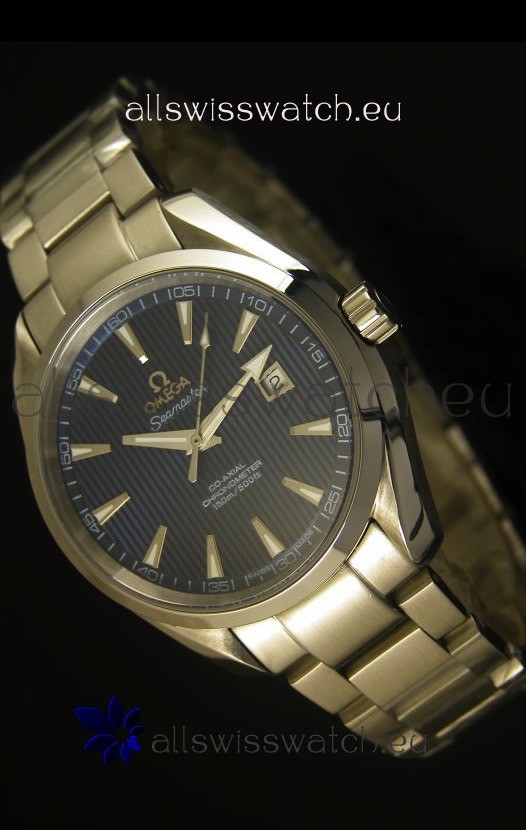 IMG_9085 Omega Seamaster Aqua Terra Co-Axial Blue Dial - 1:1 Ultimate Mirror Edition Replica 2