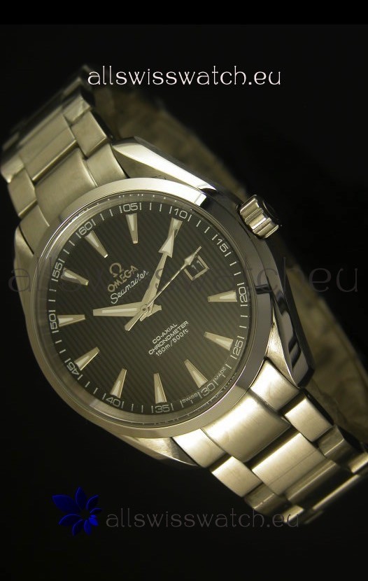 IMG_9085 Omega Seamaster Aqua Terra Co-Axial Black Dial - 1:1 Ultimate Mirror Edition Replica 2