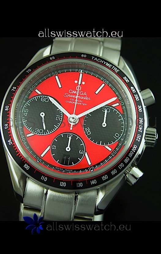 IMG_9085 Omega Speedmaster Racing Edition- Red Dial - 1:1 Mirror Replica 2