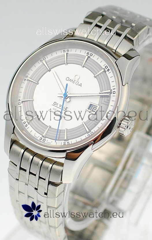 IMG_9085 Omega Co Axial De Ville Hour Vision Steel in White Dial Replica 2