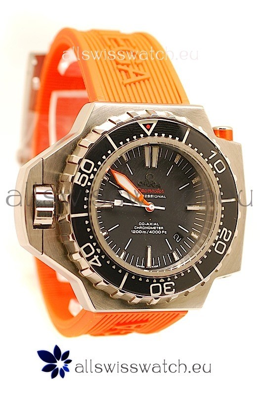 IMG_9085 Omega Seamaster Ploprof 1200M in Orange Strap Replica 2