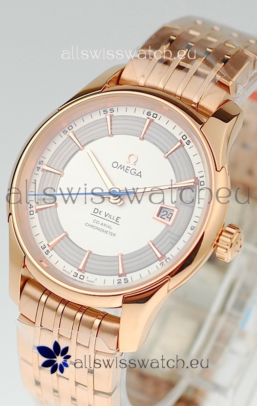 IMG_9085 Omega Co Axial De Ville Hour Vision Gold Replica 2
