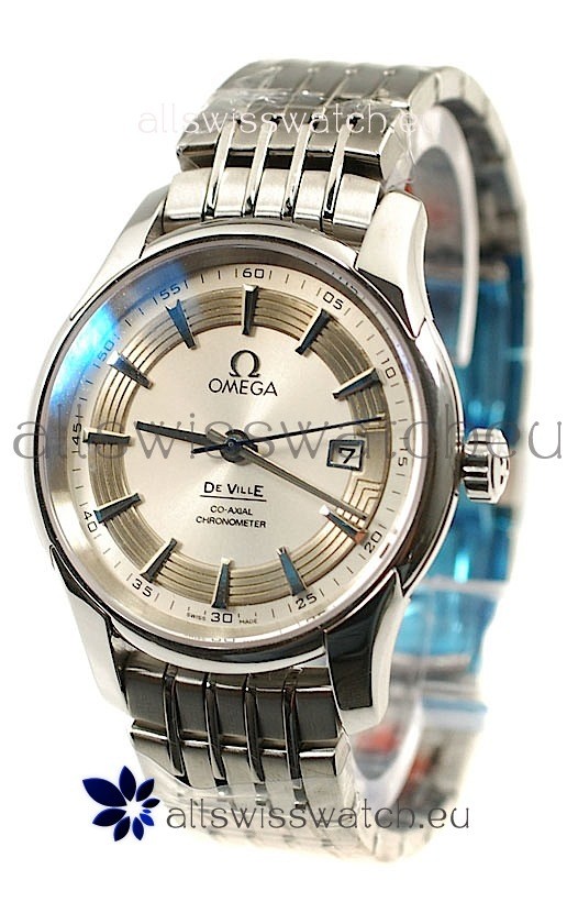 Omega Co Axial De Ville Hour Visionin White Dial Replica 2