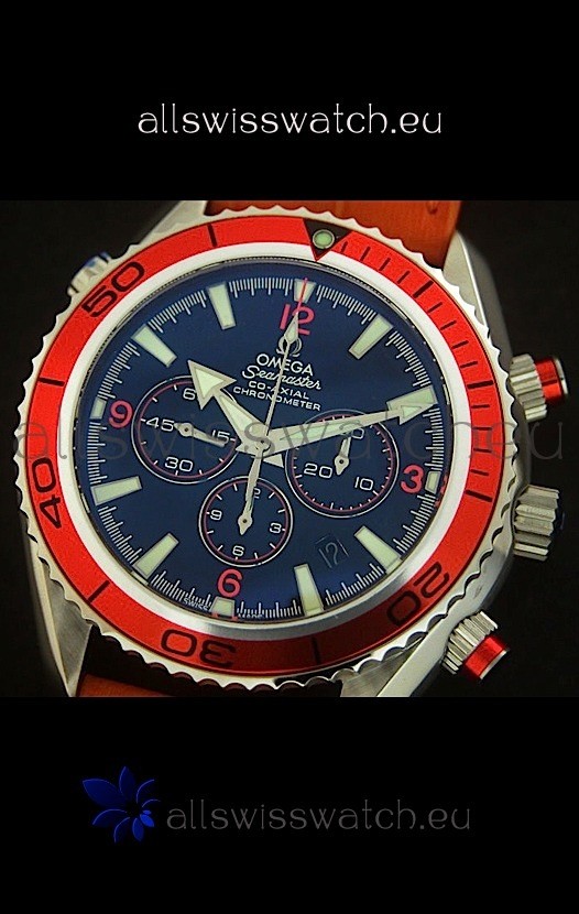 Omega Seamaster CO AXIAL Chronometer in Orange Replica 2