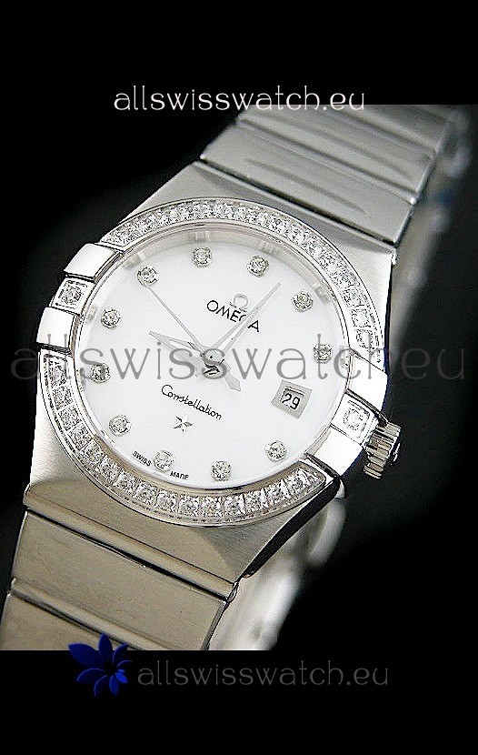 IMG_9085 Omega Constellation Ladies Automatic in White Dial - 1:1 Mirror Replica 2