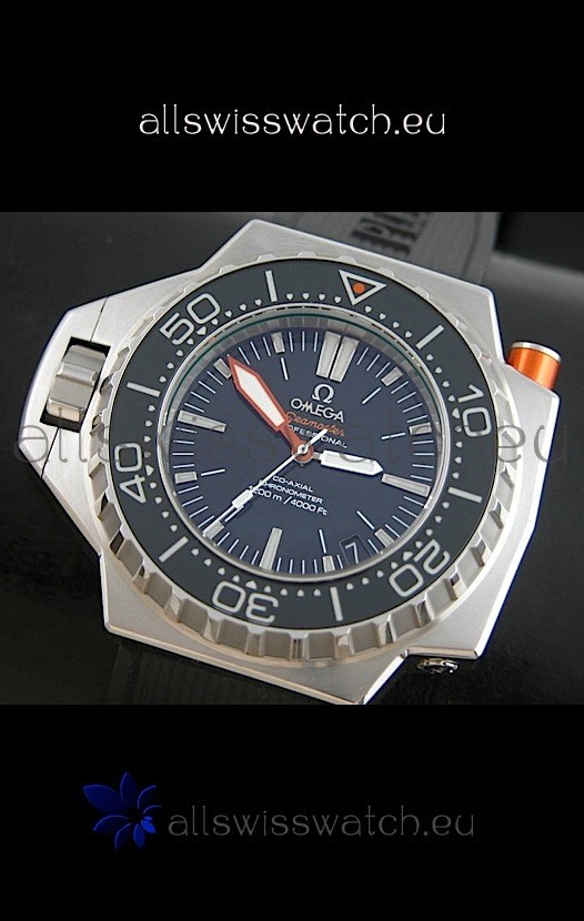 IMG_9085 Omega Seamaster Ploprof in Black Strap Replica 2